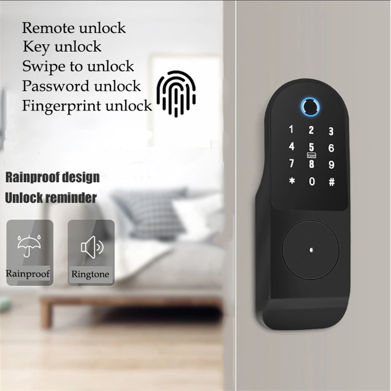 

Smart Electric Control Backpack Lock Fingerprint Remote App Remote Control Access Lock Password Apartment Spiritual Smart Lock