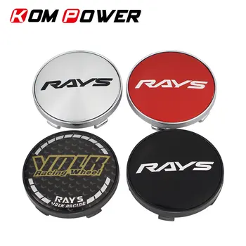 

4pcs volk center cap for rims 60/55mm clip rays racing emblem sticker rim cover cap rays logo wheel hub caps car universal