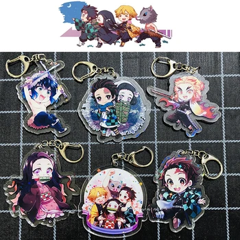 

Anime Demon Slayer Keychain Cosplay Prop Accessories Kamado Tanjirou Keyring