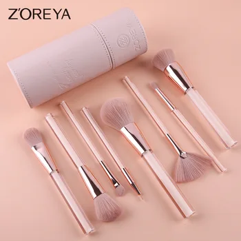 

zoreya zhuo er ya New Style Currently Available BEGINNER'S Entry Delicacy Practical Makeup Brush Set 8 Brush Suit