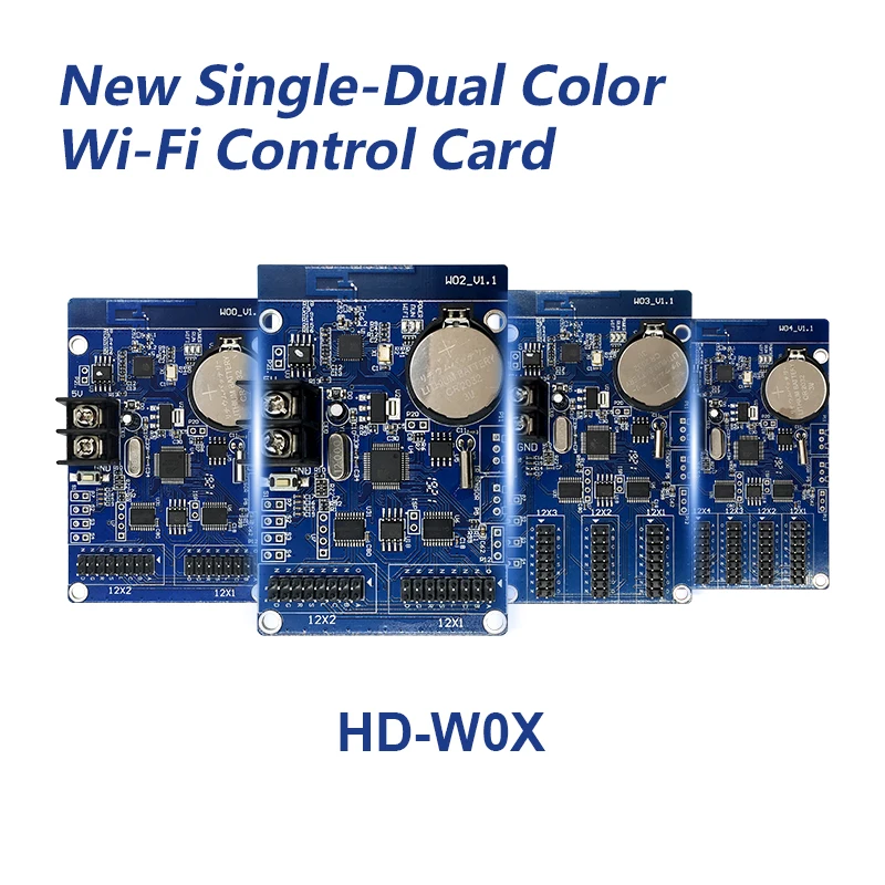 

HD-W00 HD-W02 HD-W03 HD-W04 wifi led control card wireless P10 led controller support phone app Android system pad sending news