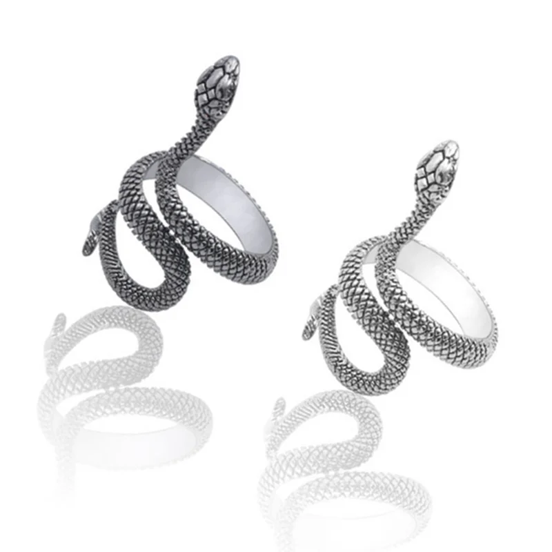 Fashion Jewelry Snake-Ring Animal-Style Adjustable Personality Gifts Retro VOQ Hyperbole