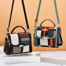 

Luxury soft leather pu leather handbag ladies brand shoulder bag simple fashion messenger bag large capacity single shoulder Kor