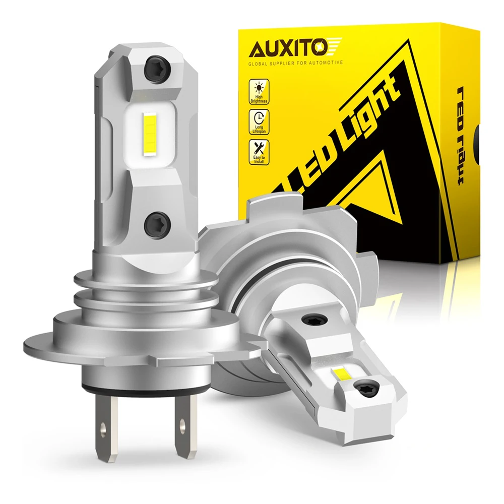 12000Lm CSP Chip LED Head Light H7 Fanless Wireless Mini Design 2Pcs For Car