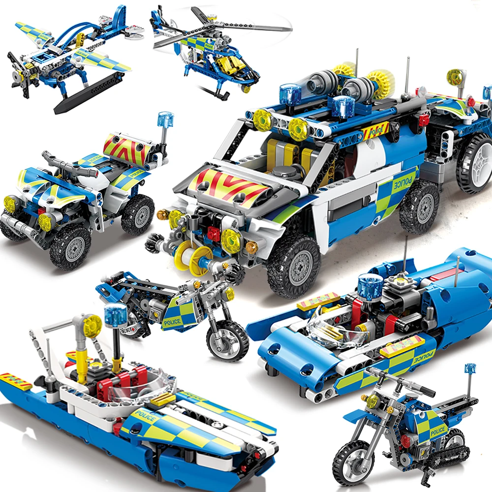 

Technic Compatible legoed Mechanical Gear sets Building Blocks brick Engineering Children Educational Toys kids toys 2 IN 1 moto