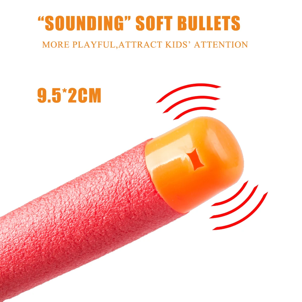 30Pcs 9.5cm Red Sniper Rifle Darts Suit for Nerf N-Strike Mega Series Toy Gun Foam Refill Darts Big Hole Head Bullets (4)