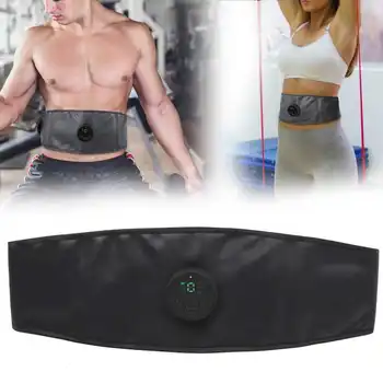 

EMS Fitness Belt Adjustable Abdominal Muscle Trainer Slimming Waist Toning Sticker Body Shaping Slimming Belt for Weight Loss