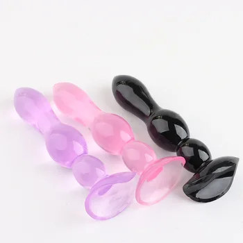 Silicone Anal Dildo No Vibrator Male Prostate Massager Anal Beads Plug G Spot Butt Plug Masturbation Anal Sex Toys for Couple 5