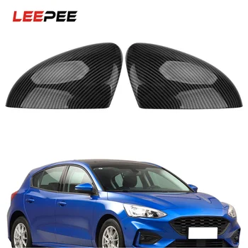 

LEEPEE 2Pcs/set Auto Side Rear View Mirror Cover Rearview Mirror Trim Caps For Ford Focus MK2/MK3 Sedan(DYB) Turnier(DYB)