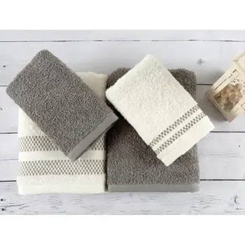 

Wall 4'lü Embroidered Towel Set
