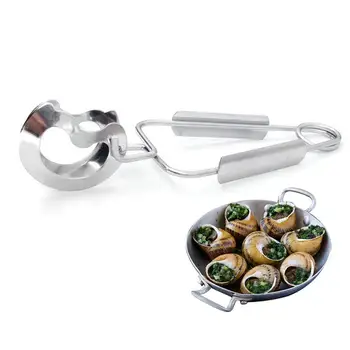 

Kapmore 1pc Kitchen Tong Stainless Steel Creative Spring Food Tong Cooking Tong For Snail Kitchen Tools For Cooking