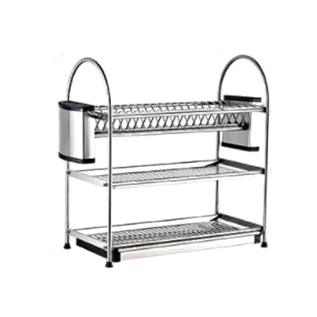 

Home 304 Stainless Steel Dish Rack Multi-Function Drain Rack Kitchen Knife Chopsticks Storage Rack