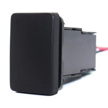 

12V Push Button Switch ON-Off Switch Blue Backlit with Connector Wire for Toyota(32.5 mm x 22 mm),No pattern