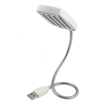 

Plastic Shell White 28 LED Flexible Gooseneck USB Lamp Light
