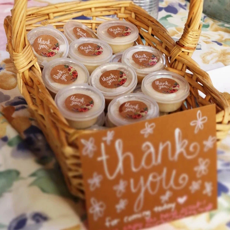 500pcs 1Inch Thank You Stickers Heart Floral Seal Labels Paper Stickers For Wedding Party Gift Envelope Decorations decorative stickers decorative labels stickers thank you stickers
