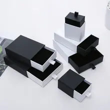 1PC Packaging Box Drawer Type Jewelry Box Jewelry Accessories Simple Storage Fashion Ring Earrings Necklace Bracelet Box