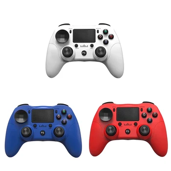 

Bluetooth Wireless Game Controller Build-in Six Axis Dual Vibration with Press Panel Gamepad for PS4/Android/PC