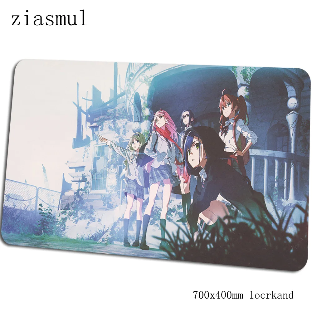 Коврик для мыши darling in the franxx 700x400x3 мм игровой коврик для мыши с обработанным краем компьютерная настольная клавиатура со встроенной мышью высококачественные игровые коврики - Цвет: Size 700x400x3mm