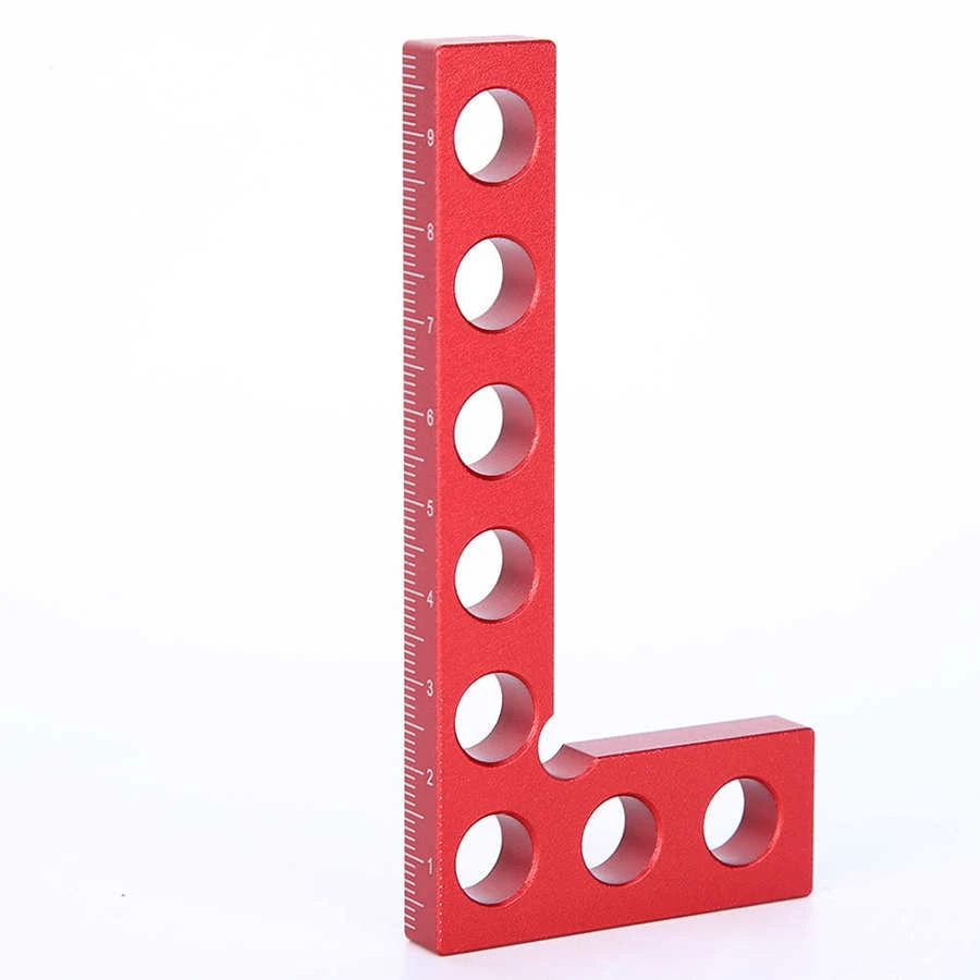 Right Angle Ruler 90 Degree Positioning Squares 0-100mm Red Woodworking Tools Inch Ruler Right Angle Ruler 90 Degree Positioning Squares 0-100mm Red Woodworking Tools Inch Ruler