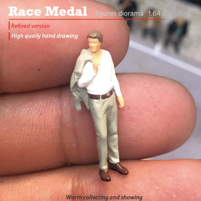 RaceMedal1:64 Suit coat jacket male men figure charm macro Male puppet scenario 