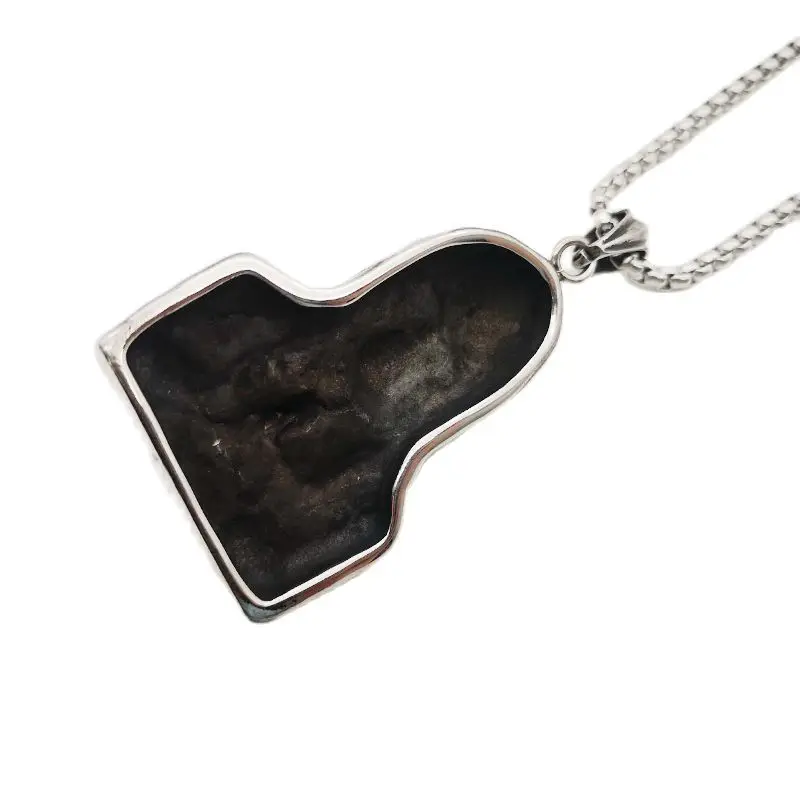 2021 SS New Cloaked Death Praying Pendant Necklace Vintage Silver Stainless Steel Mens Cool Death Necklace Fashion Jewelry Gift