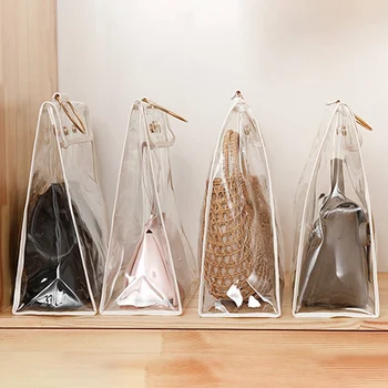 

Hanging Wallet Storage Bag Wardrobe Storage Hanging Bag Transparent Bag Storage Rack Put Bag Storage Artifact