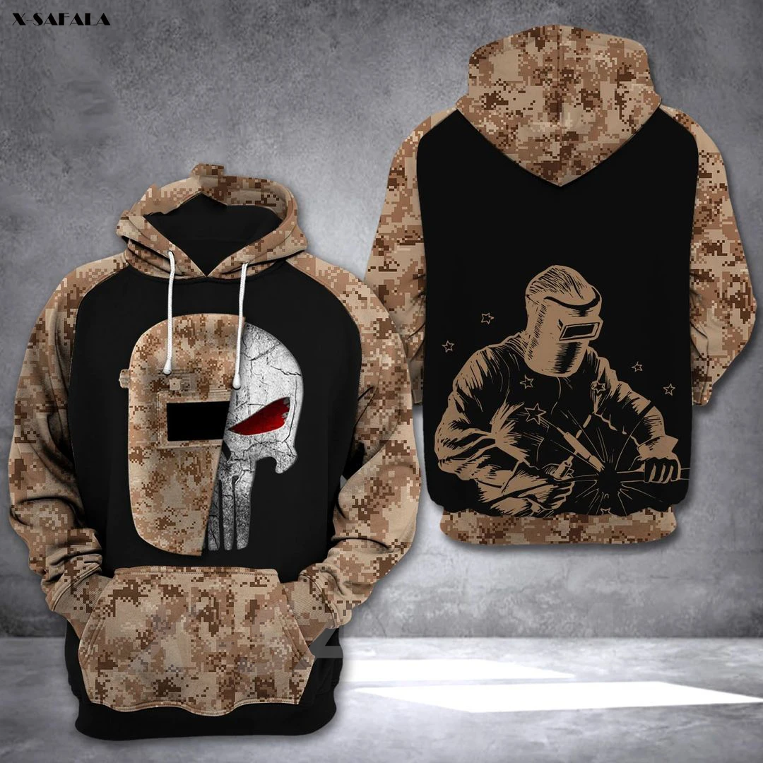 Sudadera con capucha para hombre y mujer, con estampado 3D de WELDER Pun Jobs Collection