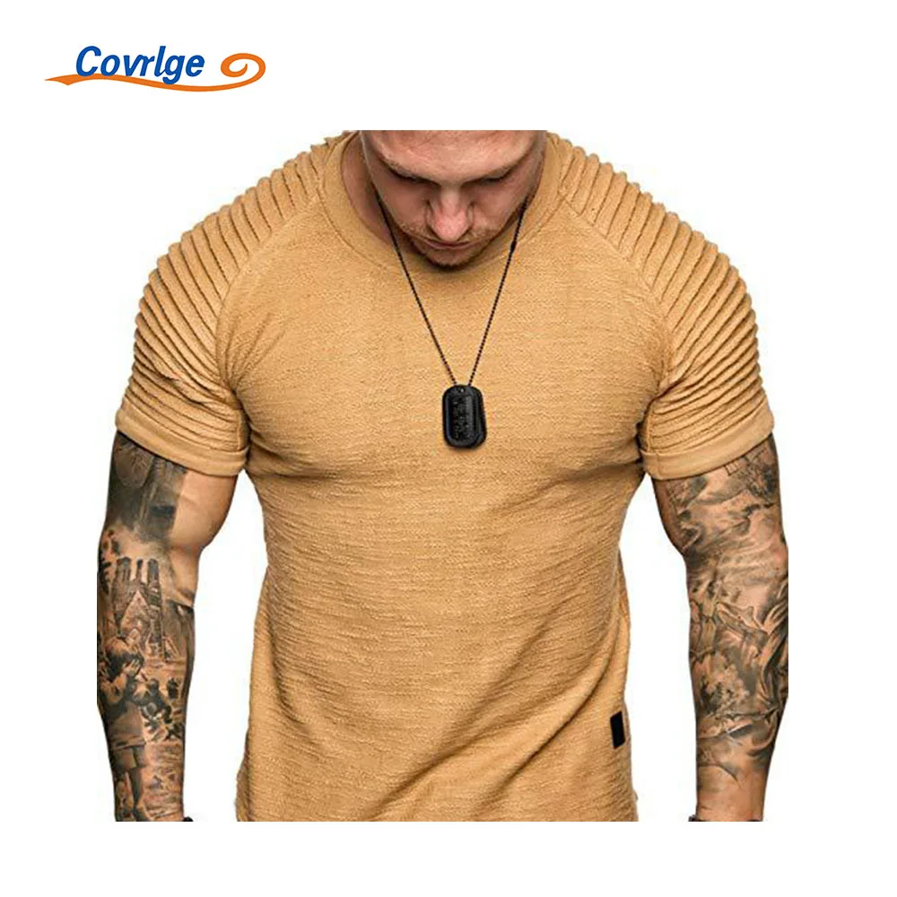 

Covrlge New T-shirt Daily Casual Comfortable Breathable All-match Sports Loose Retro Style Best Seller Mens Clothing MTS674