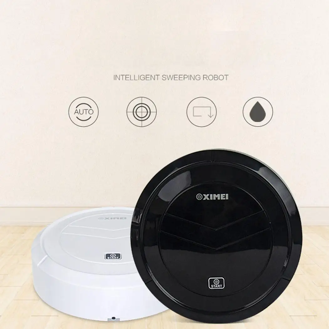 

Mini Smart Sweeping Robot Household Vacuum No timing 3.7V Appliances Kit Cleaner 2 in 1 Normal button Chargable