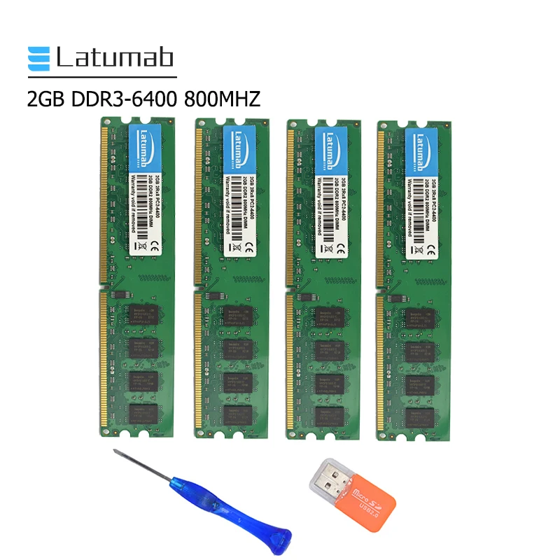 

Latumab 2GB 4GB DDR2 800mhz PC2 6400 Desktop Memory Dimm Memory Ram 240 Pins 1.8V Desktop PC Memory RAM Memory Module