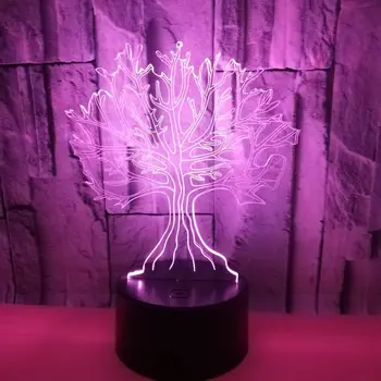 

Night Light Desk Lamp 3D Led Visual 7 Colors Change Big Tree Table Lamp Sleeping Decor Bedside Sleep Lighting Gift Light Fixture