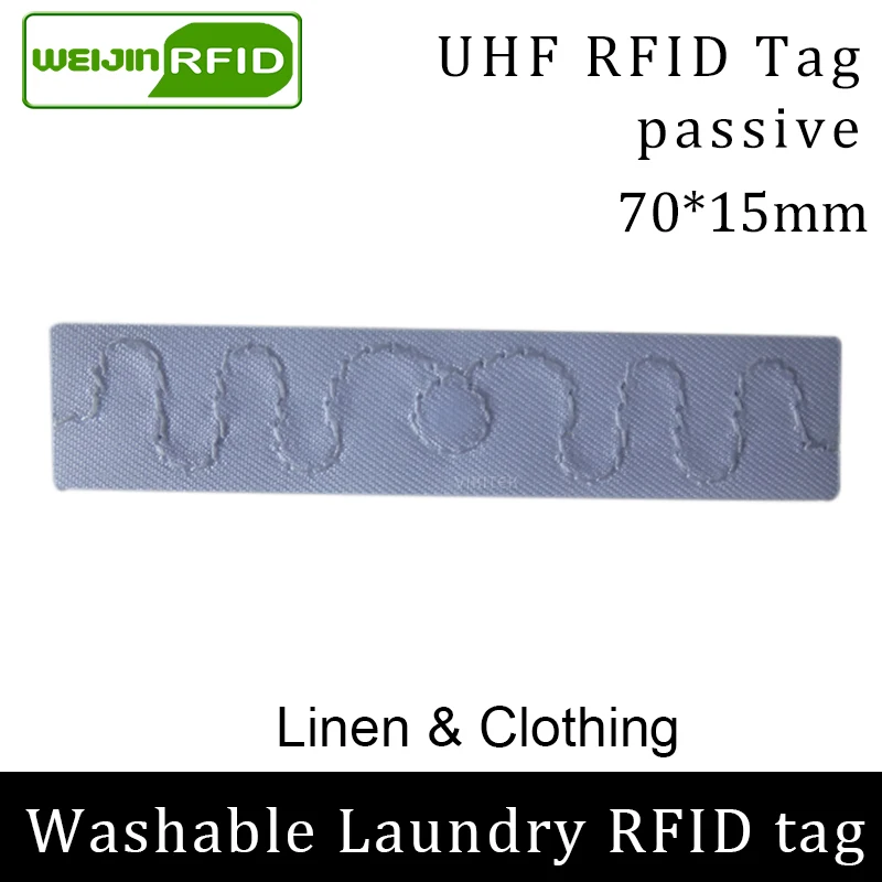 Бирка для белья UHF RFID моющаяся термостойкая отеля льняная одежда 902-928 МГц NXP UCode8 EPC