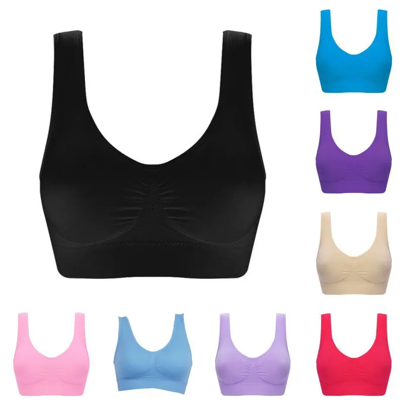 Double layer Large Size Women's Bra Soft Brassiere Sports Bra Double