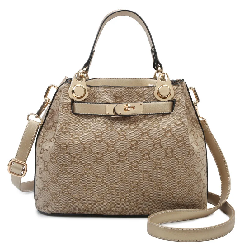 

2019 New Style Printed Women's Bag Occident Fashion Versitile Fashion Shoulder Hand Women's Large Bag