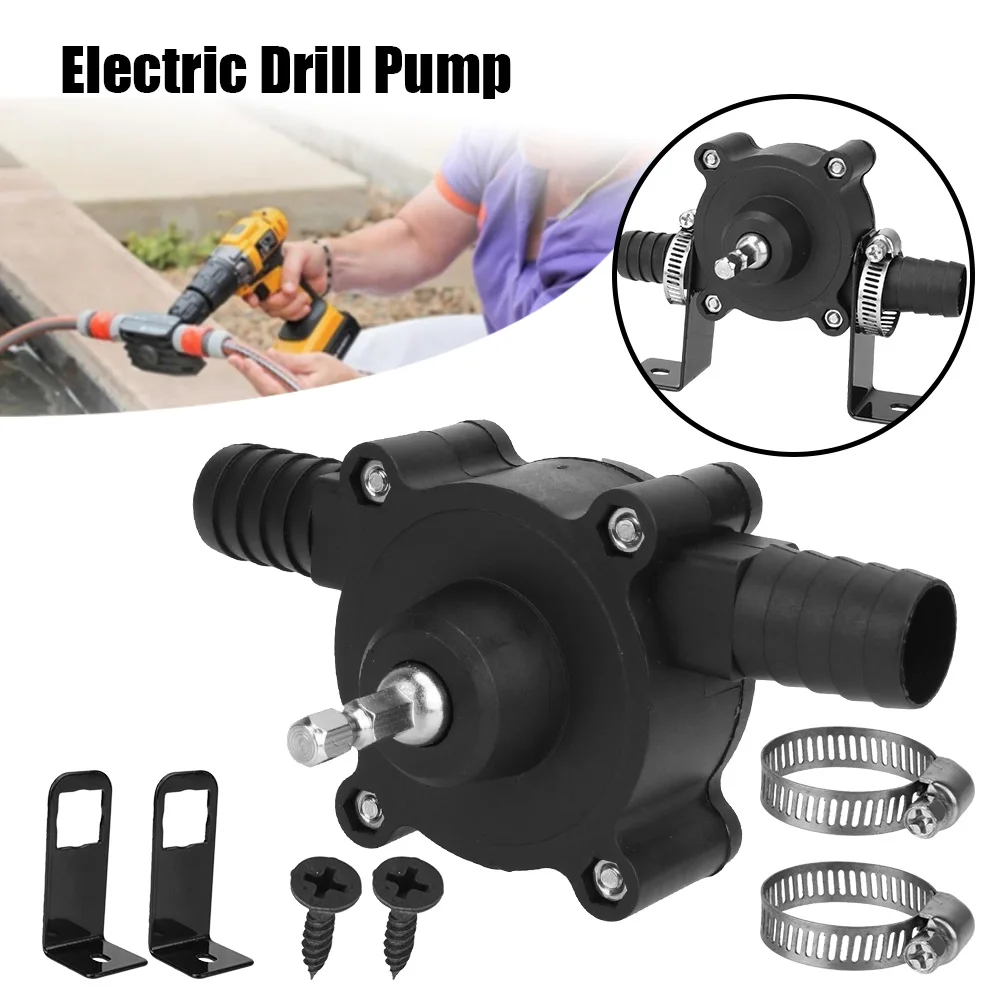 Mini Hand Self-priming Liquid Transfer Pumps Portable Home Garden Outdoor Tool Electric Drill Pump Diesel Oil Fluid Water | Обустройство