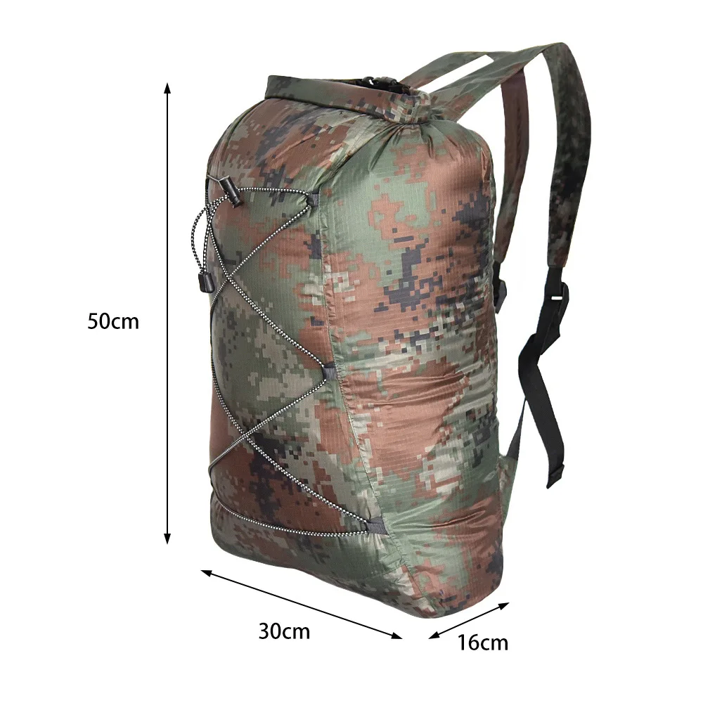 Lightweight Hermetic Outdoor Sport Foldable Waterproof Swimming Beach Boating Gym Bag Backpack For Nylon Rafting Camping