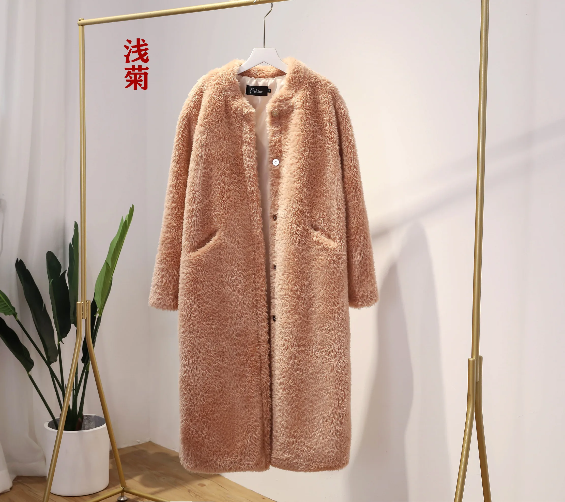 Winter Women Thick Warm Long Faux Fur Coat Female Brand High Quality Fluffy Fur Jacket Plus Size Loose Parkas teddy coat LY711