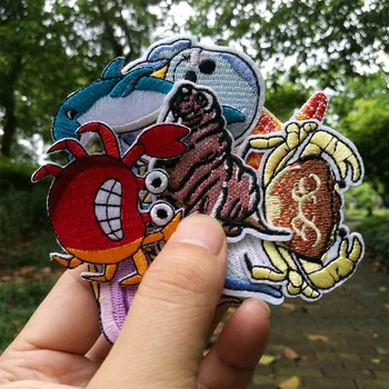 

Embroidery patch clothing accessories high-end boutique T-shirt bag shoes hat sea animal decoration hole
