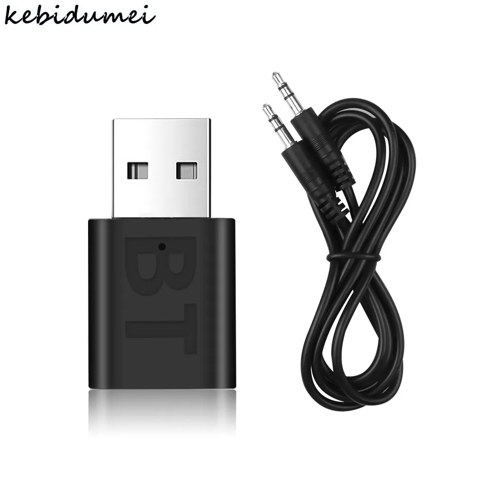 Receptor USB inalámbrico con Bluetooth 5,0 para TV, auriculares, PC, Bluetooth 3,5, clavija AUX de 5,0mm, Cable de 3,5mm, Adaptador de Audio estéreo para coche