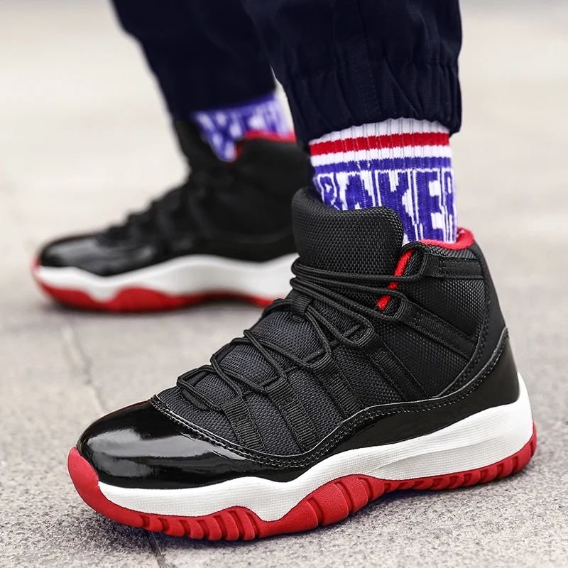 

Boys Kids Shoes PU Leather Girls Basketball Sneakers Indoor Training shoes Anti-Slippery Kids Basketball Play Shoes