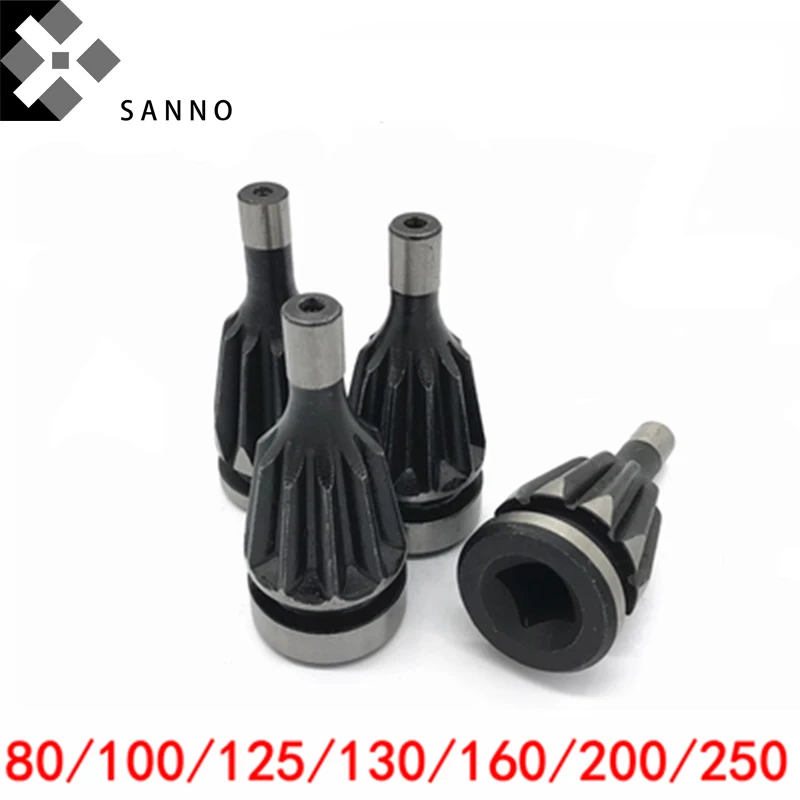 6pcs Bevel gear chuck 80 100 125 130 160 200 250 320 380 400 unbrella type lathe machine chuck parts for 3 jaw chuck K11 series (2)