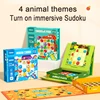 Mideer Children Advanced Sudoku Brain Game Magnets Puzzles Dinosaur Ocean Jungle Sports Leveled Enlightenment Board Game 3Y+ 3