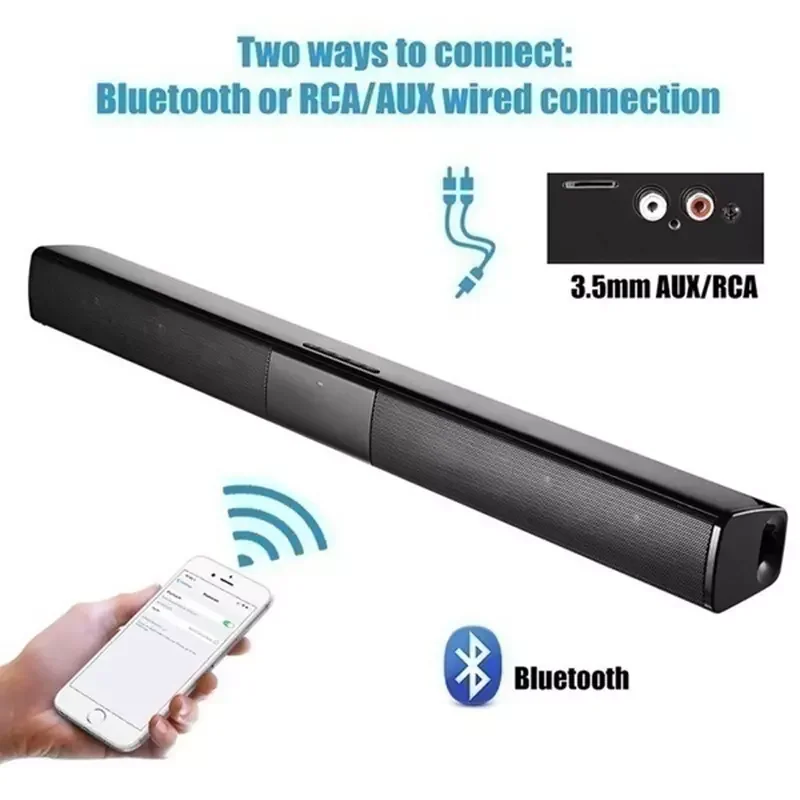 speakers for record player Sound Blaster Bluetooth Speaker Wireless Connection TF Card 3.5MM Audio Cable Input Smart Home Theater TV Player With FM AUX RCA loudest bluetooth speaker