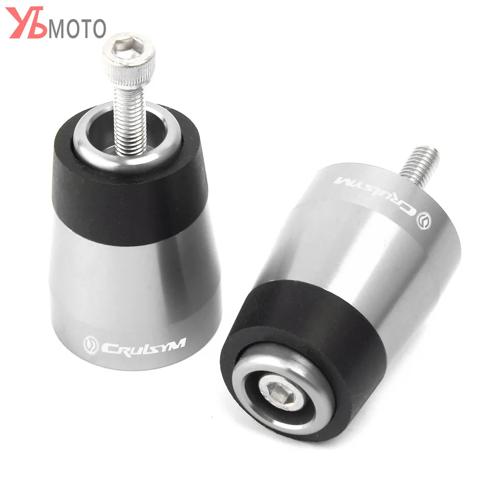 Высококачественные ручки на руль мотоцикла CNC концы руля крышка логотип слайдер