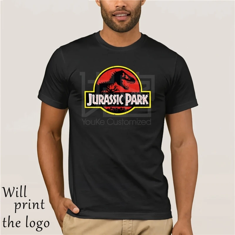Magliette e camicette Magliette Jurassic Park T-Shirt Da Uomo Dinosaur Stampa T Camicette Nero Maglietta di Estate