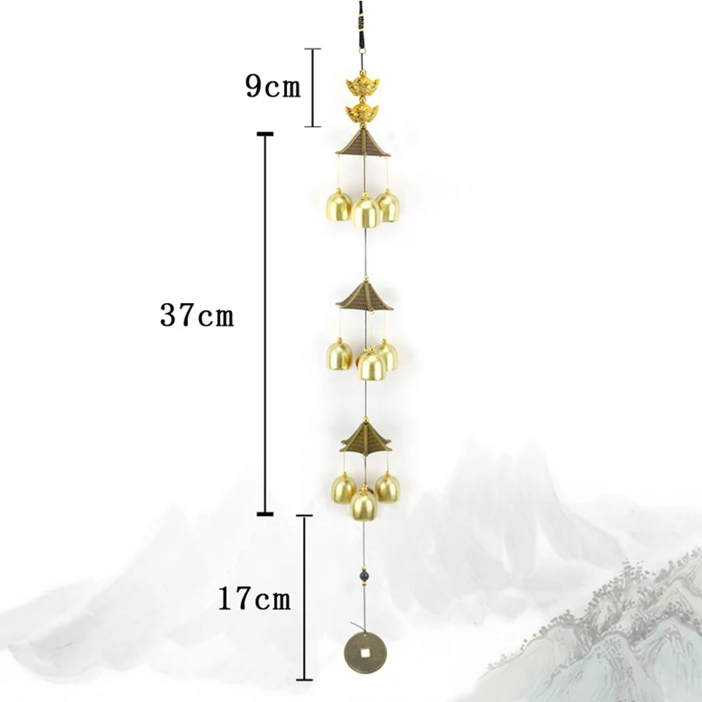 Винтажный домашний декор для улицы, сада, двора, подвесное украшение, металлические колокольчики, антикоррозийный колокольчик, Висячие оконные аксессуары для балкона