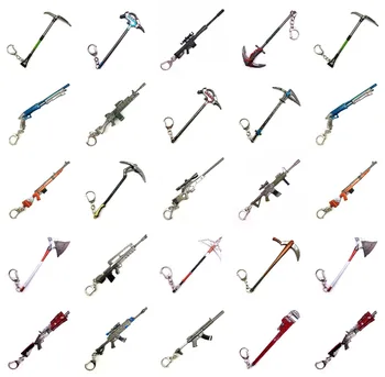 

anime figure game Kids Toy Battle Royale Action Figure FORTRESS AWM Model Alloy Weapons Keychain Fort Night