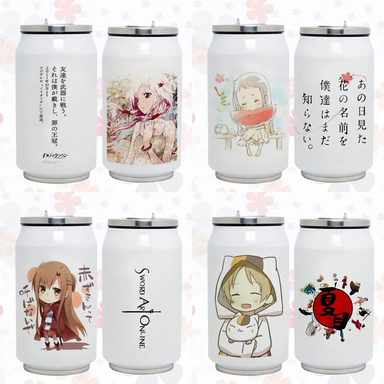 

DIY Second Element Thermal Transfer Photo Cup Double Layer Stainless Steel Vacuum Flask Cans Cola Glass