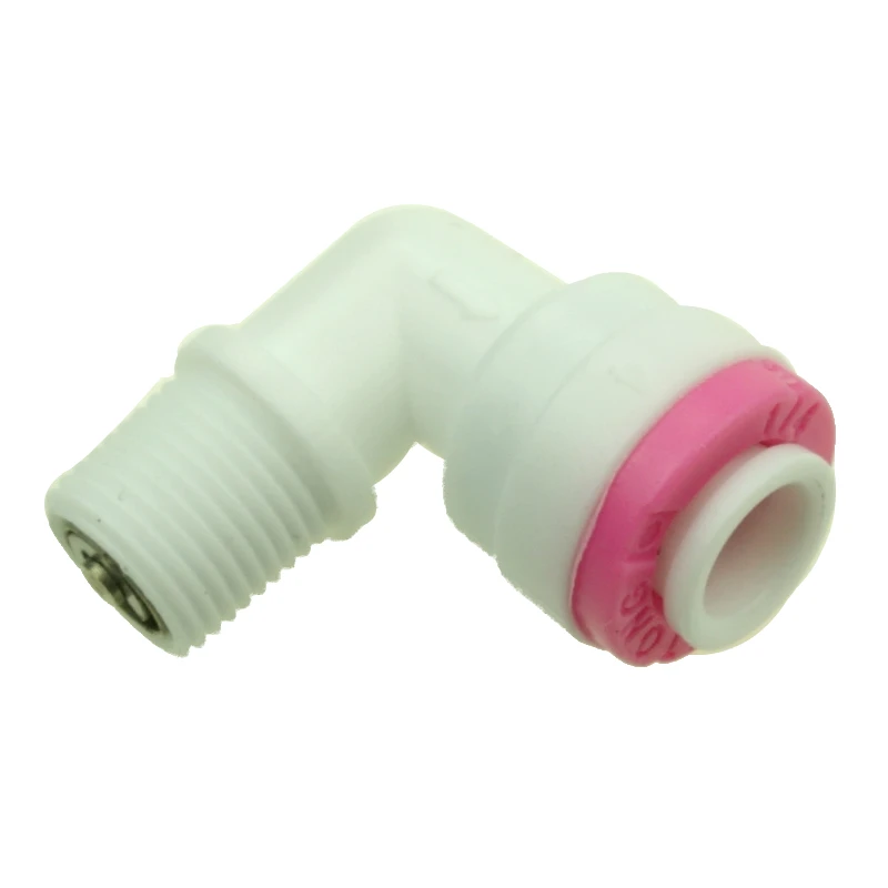 Accesorios de válvula de retención de conexión rápida para acuario, sistema de ósmosis inversa con filtro de agua RO, 1/8 , macho, 1/4, 5 uds.