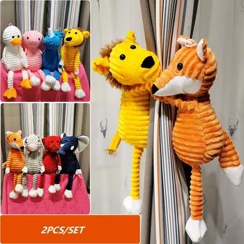 

2Pcs/set Cute Elephant Animal Strap Curtain Clip Tie back Curtain Hook Accessories Curtain Buckle Children Room Decoration